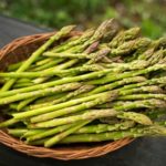 Basket of asparagus
