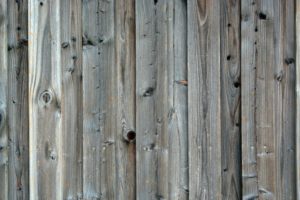 wood dog fence