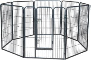 Paws and Pals Wire Dog Playpen-min