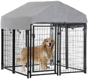 best pet wire crate kennel with roof